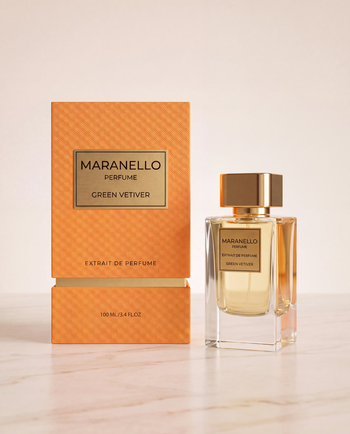 Maranello Green Vetiver Extrait de Parfum box and bottle